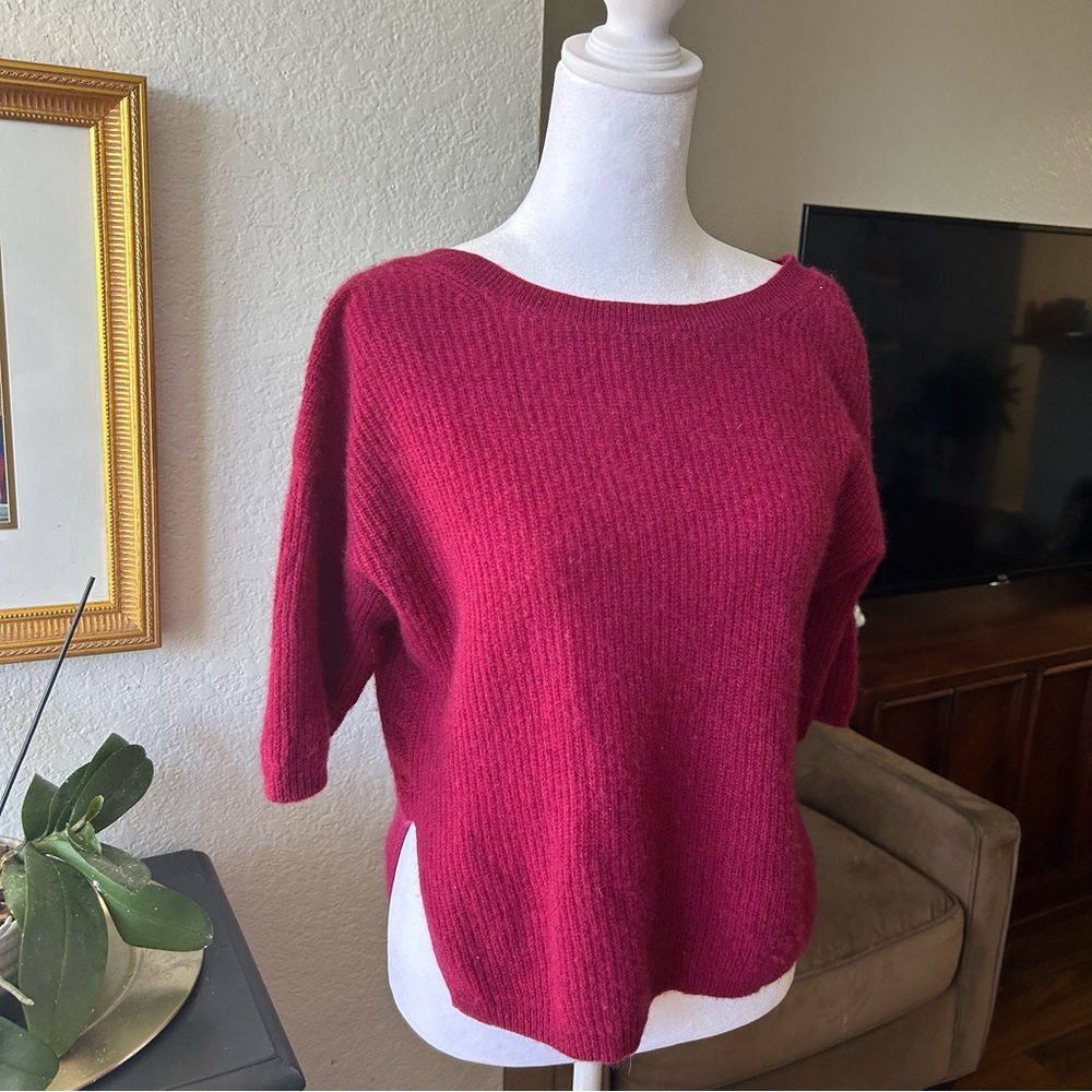 Christopher Radko 100% Cashmere Women's burgundy Sweater